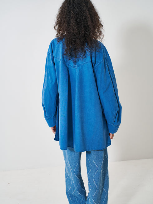 【 予約:2月上旬 】PIGMENT WASHED SHIRT /Y261-12007